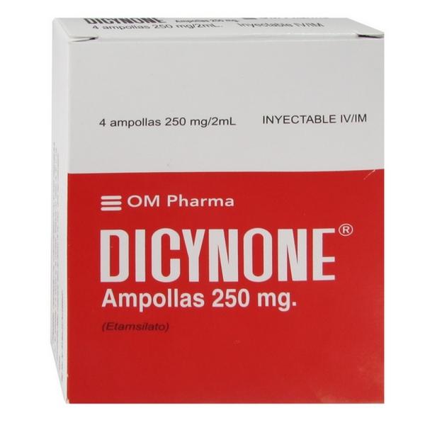 DICYNONE 250 MG 2 ML 4 AMPOLLAS