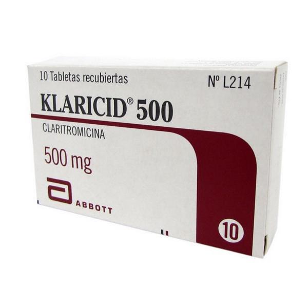 KLARICID 500 MG 10 TBS (3%+)(A)(PAE)