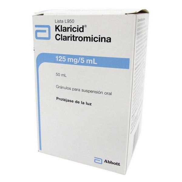 KLARICID 125 MG SUSPENSION 50 ML (3%+)
