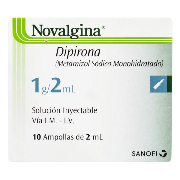 NOVALGINA 2 ML 10 AMPOLLAS