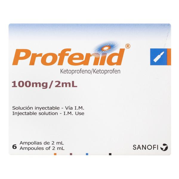 PROFENID 100 MG 6 AMPOLLAS