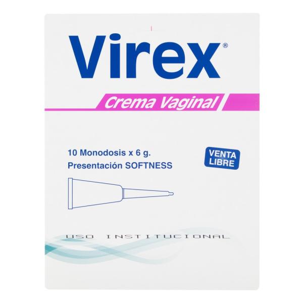 VIREX CREMA VAGINAL 6 GRS 10 TUBOS (A)