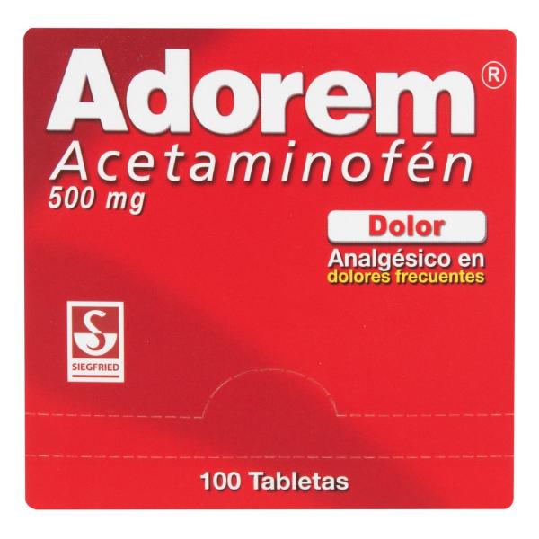 ADOREM 500 MG 100 TBS