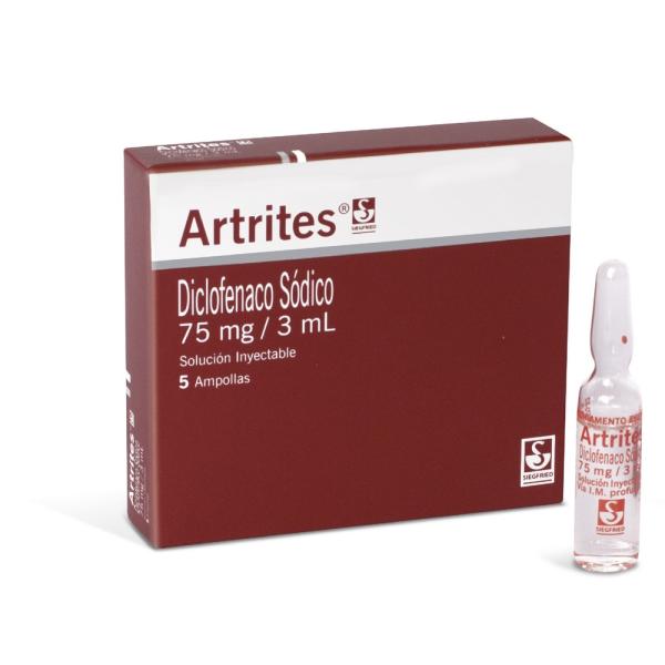 ARTRITES 75 MG CAJA 5 AMPOLLAS