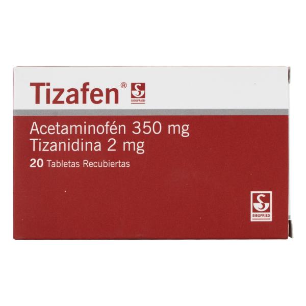 TIZAFEN 350/2MG 20 TABLETAS(3%+)