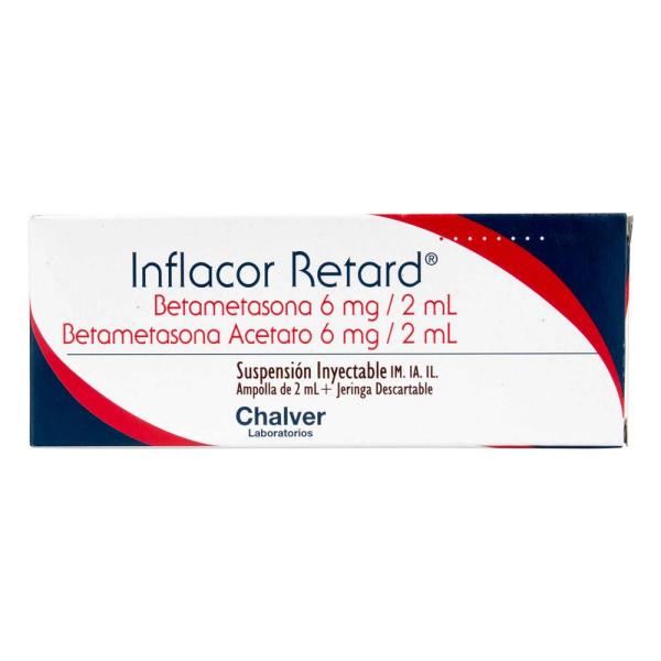 INFLACOR RETARD 6+6 MG 2 ML AMPOLLA