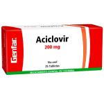 ACICLOVIR 200 MG 25 TABLETAS GF