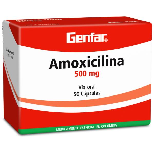 AMOXICILINA 500 MG 50 CAPSULAS GF