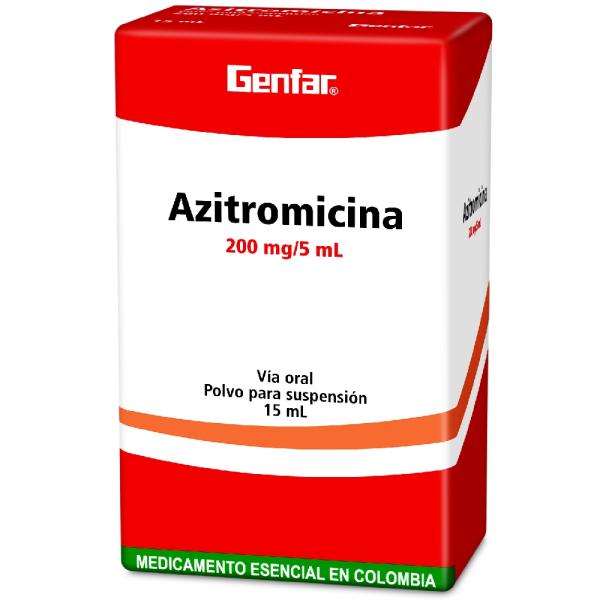 AZITROMICINA 200 MG SUSPENSION 15 ML GF
