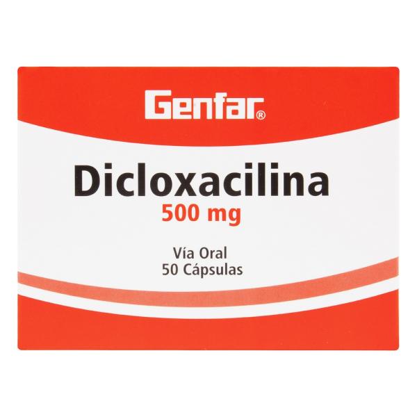 DICLOXACILINA 500 MG 50 CAPSULAS GF