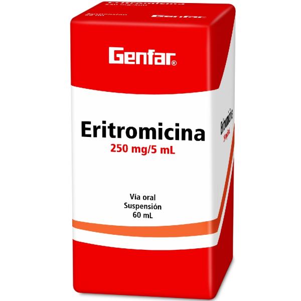 ERITROMICINA 250 MG SUSPENSI 60 ML GF