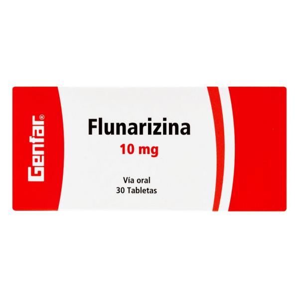 FLUNARIZINA 10 MG 30 TABLETAS GF