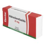 HIDROCLOROTIAZIDA 25 MG 30 TABLETAS GF
