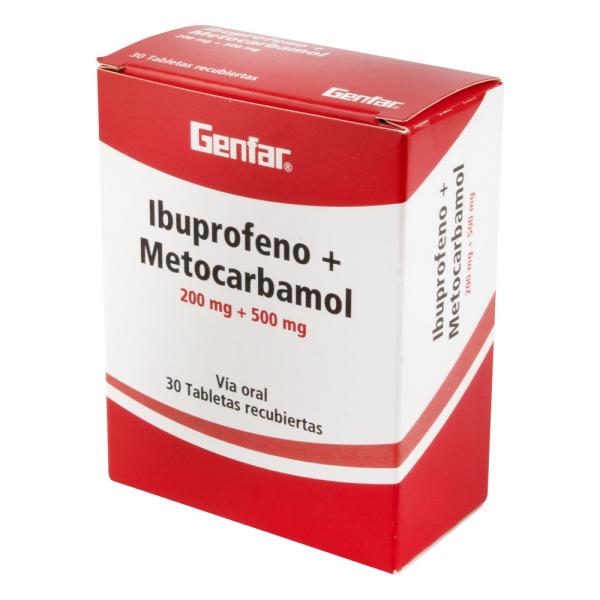 IBUPROF 200 MG+METOCARB 500 MG 30 TBS GF