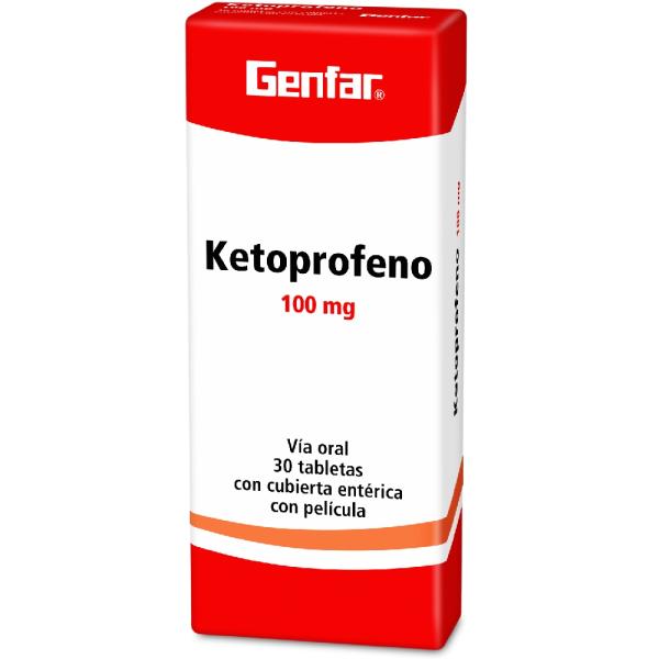 KETOPROFENO 100 MG 30 TABLETAS GF