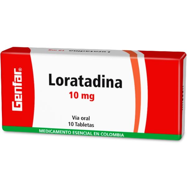 LORATADINA 10 MG 10 TABLETAS GF
