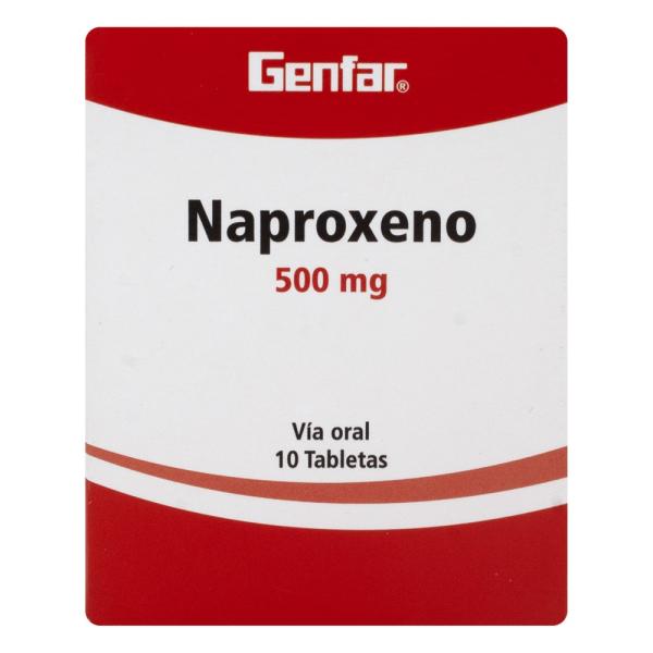 NAPROXENO 500 MG 10 TABLETAS GF