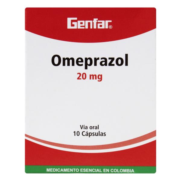 OMEPRAZOL 20 MG 10 CAPSULAS GF