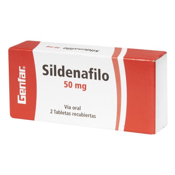 SILDENAFIL 50 MG 2 TABLETAS GF