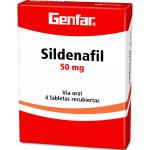 SILDENAFIL 50 MG 4 TABLETAS GF