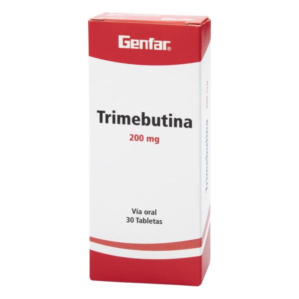 TRIMEBUTINA 200 MG 30 TABLETAS GF
