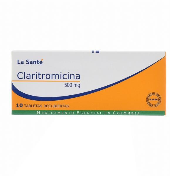 CLARITROMICINA 500 MG 10 TABLETAS LS