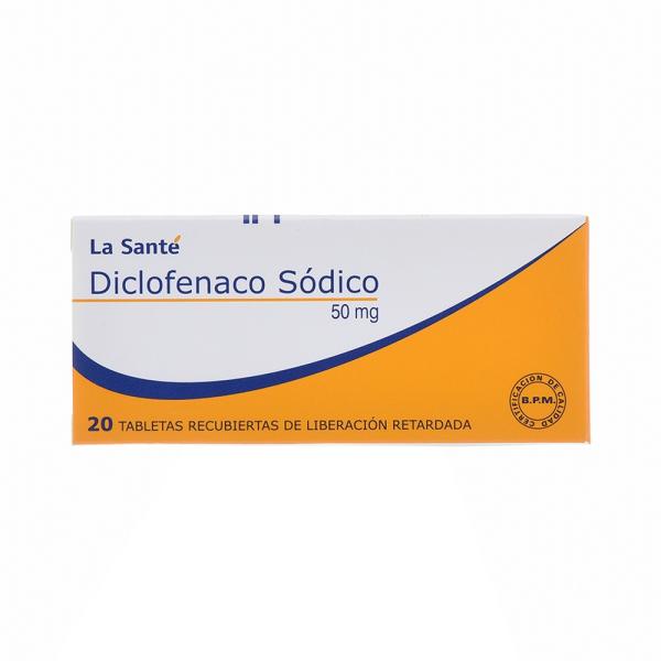 DICLOFENACO 50 MG 20 TABLETAS LS