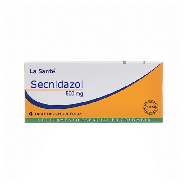 SECNIDAZOL 500 MG 4 TABLETAS LS