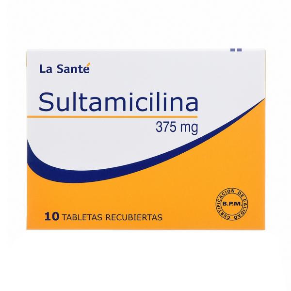 SULTAMICILINA 375 MG 10 TABLETAS LS