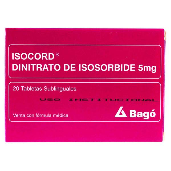 ISOCORD SUBLING 5 MG 20 TABLETAS