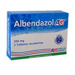 ALBENDAZOL 200 MG 2 TABLETAS AG