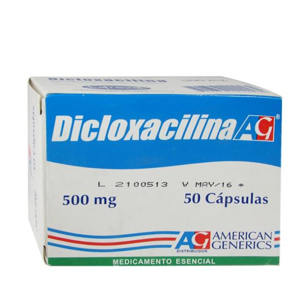 DICLOXACILINA 500 MG 50 CAPSULAS AG
