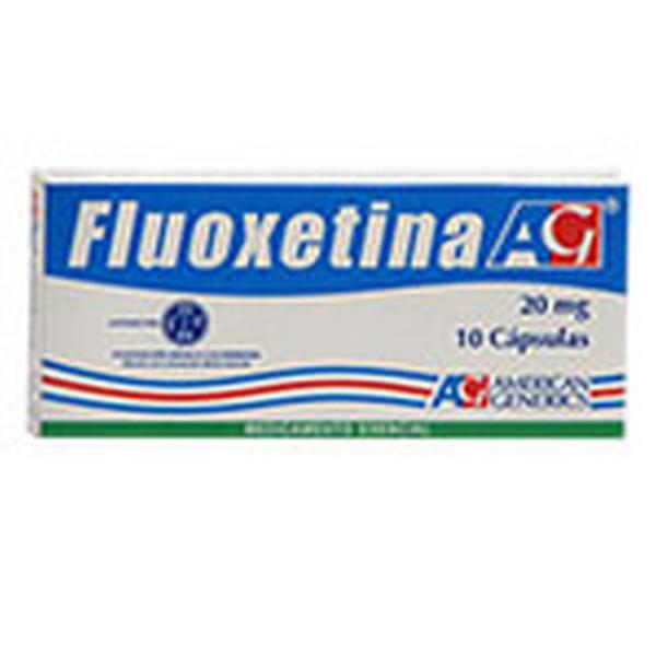 FLUOXETINA 20 MG 10 CAPSULAS AG