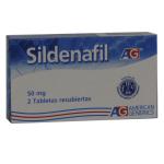 SILDENAFIL 50 MG 2 TABLETAS AG