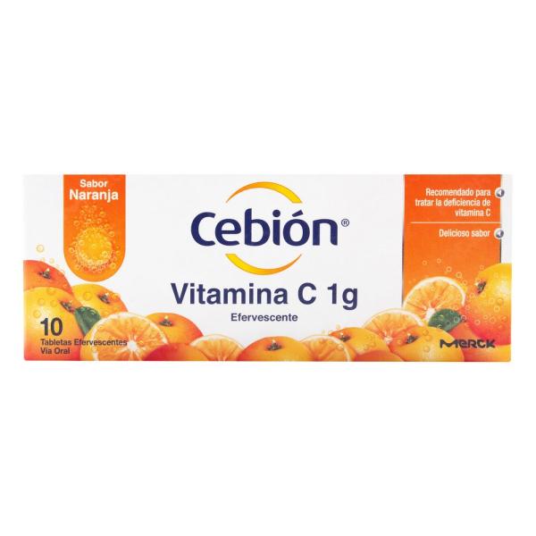 CEBION 1 GR 10 TABLETAS EFERVES.NARANJA