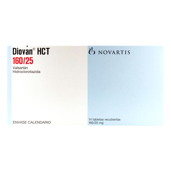 DIOVAN HCT 160/25 MG 14 TBS