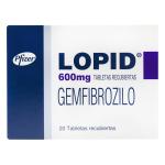 LOPID 600 MG 20 TABLETAS (3%+)