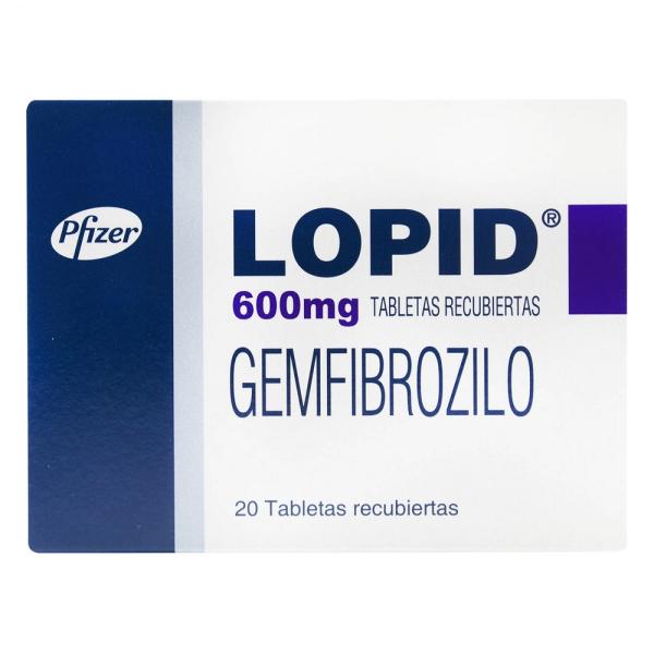 LOPID 600 MG 20 TABLETAS (3%+)