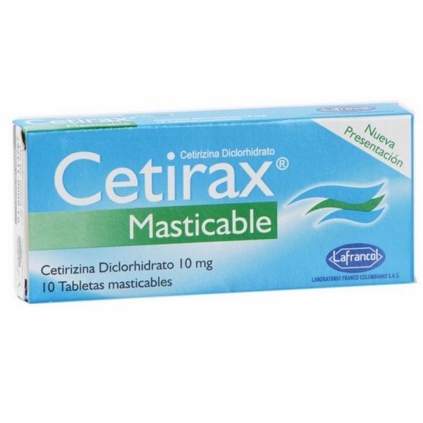 CETIRAX 10 MG 10 TBS (3%+)(PAE)
