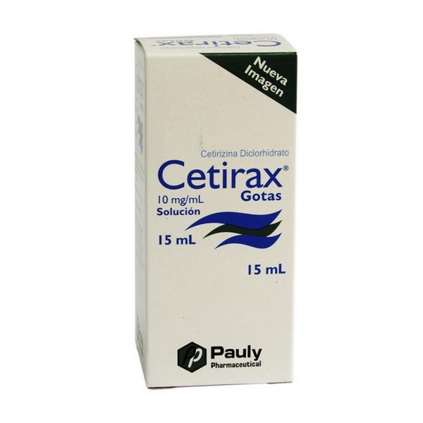 CETIRAX GOTAS 10 MG 15 ML (3%+)