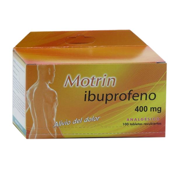 MOTRIN 400 MG 100 TABLETAS (A)