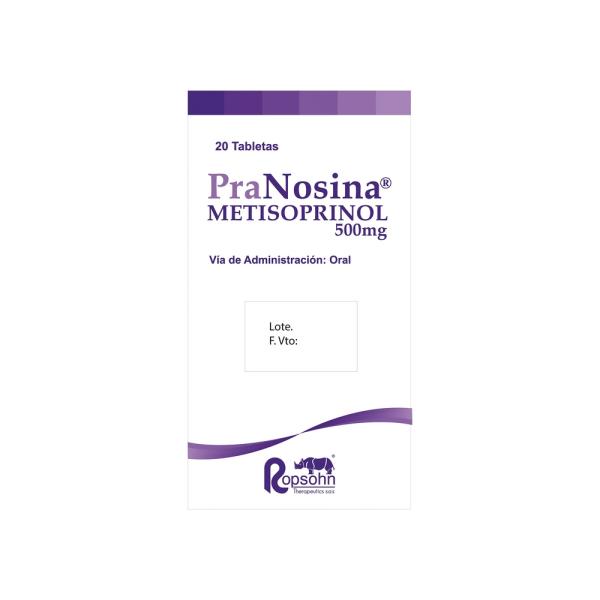 PRANOSINA 500 MG 20 TABLETAS (3%+)