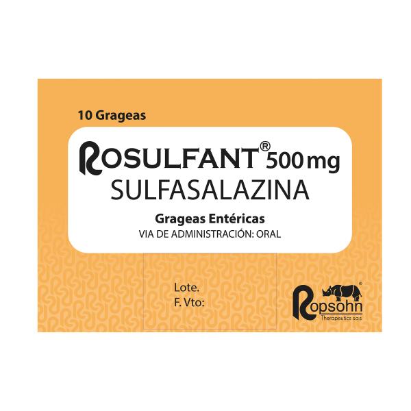 ROSULFANT 500 MG 10 GRAGEAS ENTER.