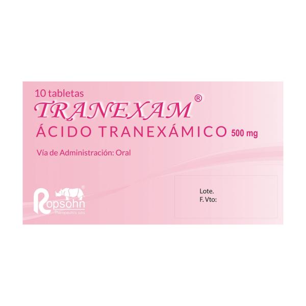 TRANEXAM 500 MG 10 TABLETAS