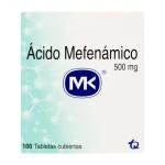 ACIDO MEFENAMICO 500 MG 100 TABLETAS MK