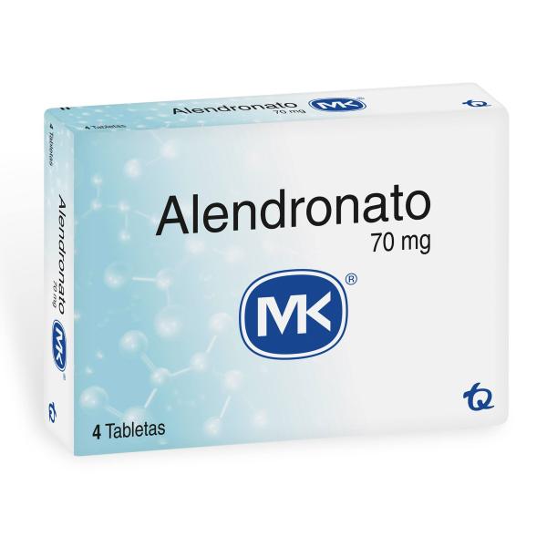 ALENDRONATO 70 MG 4 TABLETAS MK