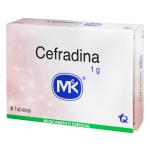 CEFRADINA 1 GR 6 TABLETAS MK