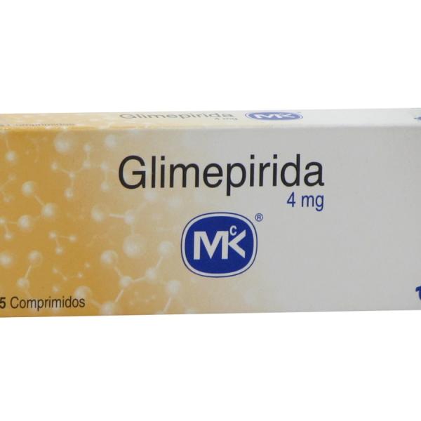 GLIMEPIRIDA 4 MG 15 TABLETAS MK
