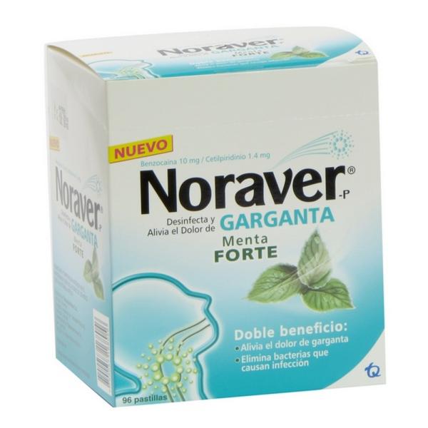 NORAVER MENTA / FORTE 96 PASTILLAS (A)