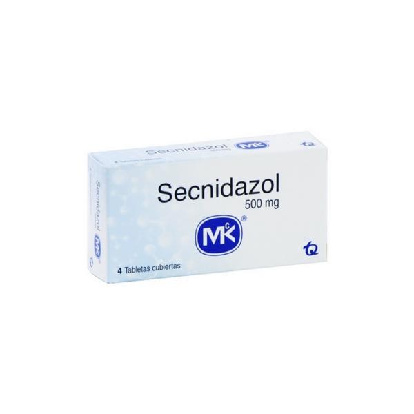 SECNIDAZOL 500 MG 4 TABLETAS MK